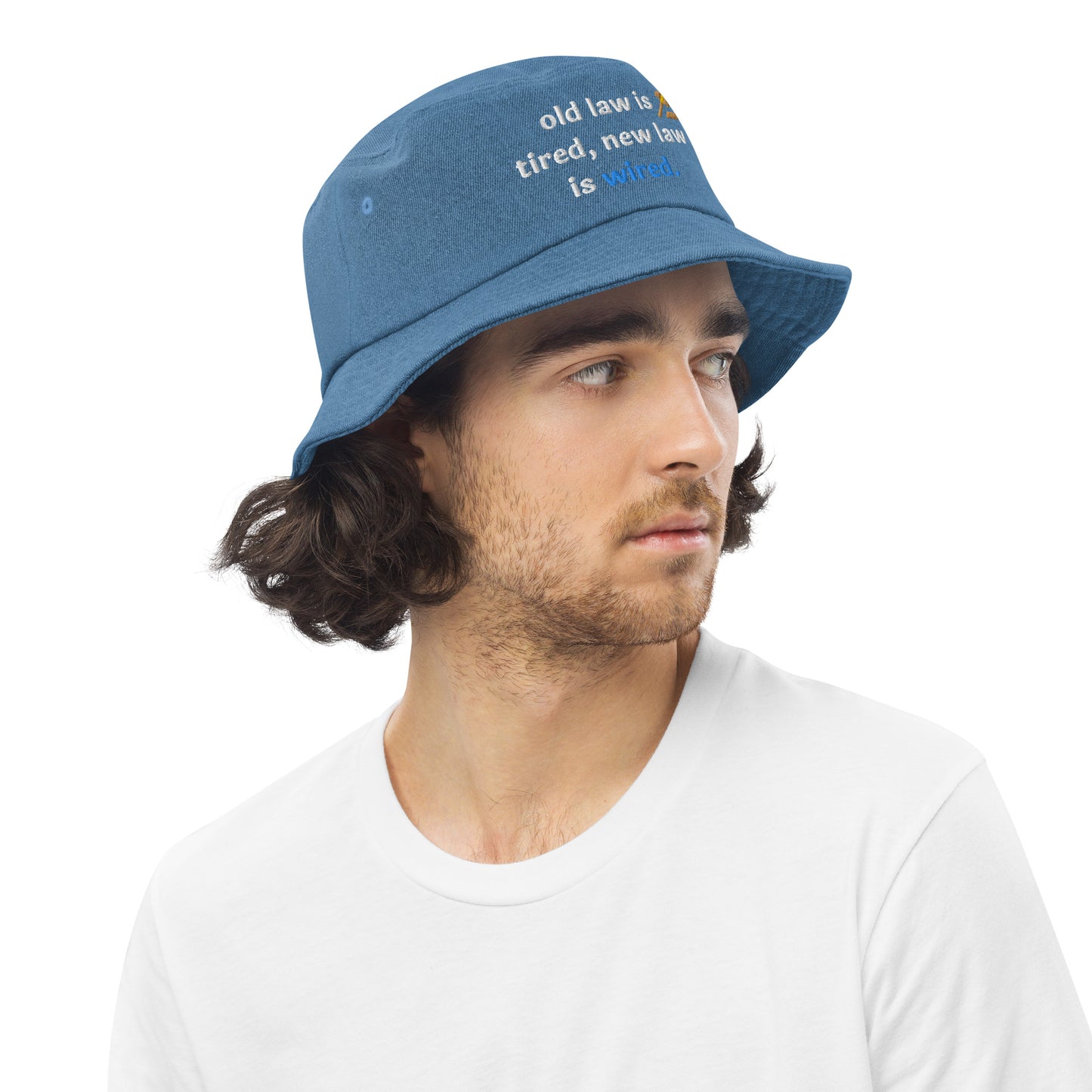 Denim bucket hat