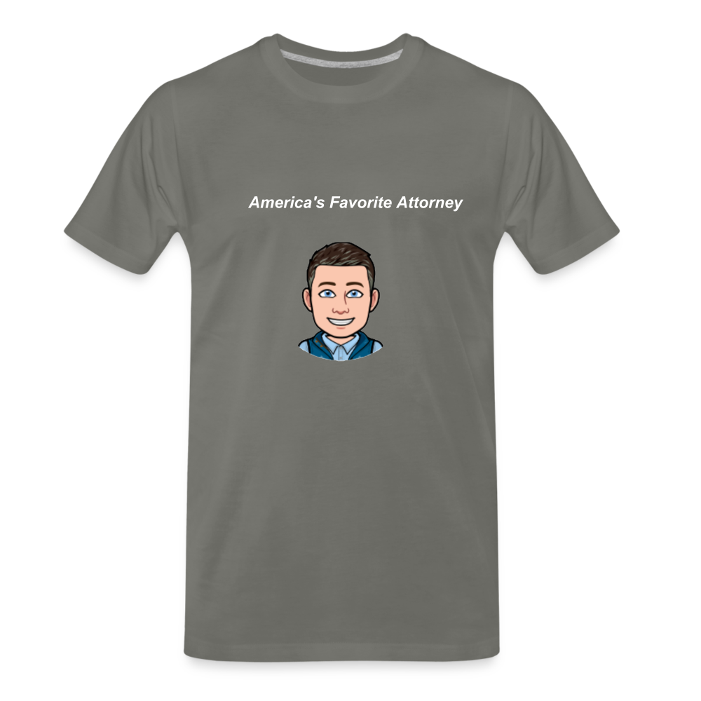 America's Favorite Attorney T-Shirt - asphalt gray