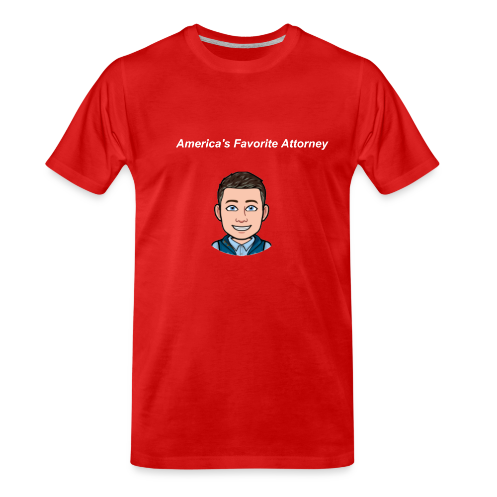 America's Favorite Attorney T-Shirt - red