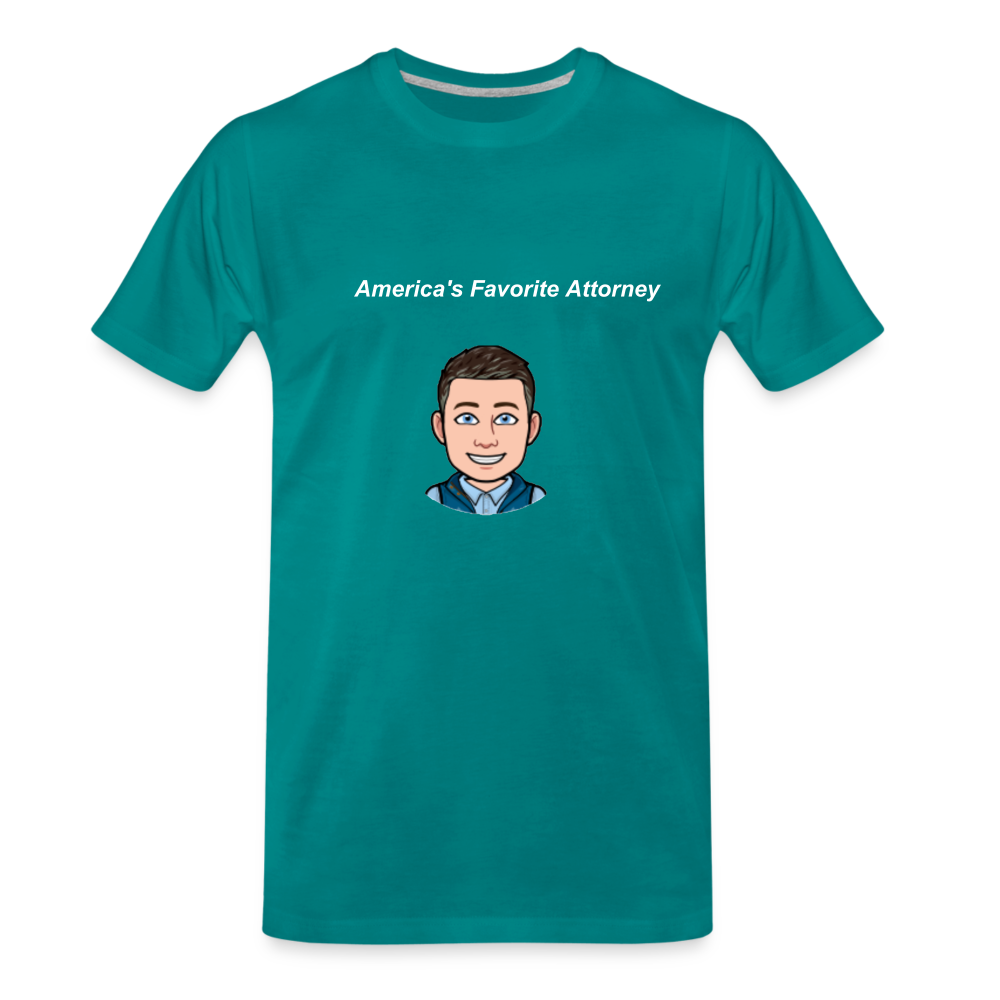 America's Favorite Attorney T-Shirt - teal