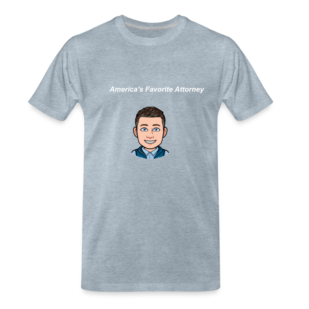 America's Favorite Attorney T-Shirt - heather ice blue